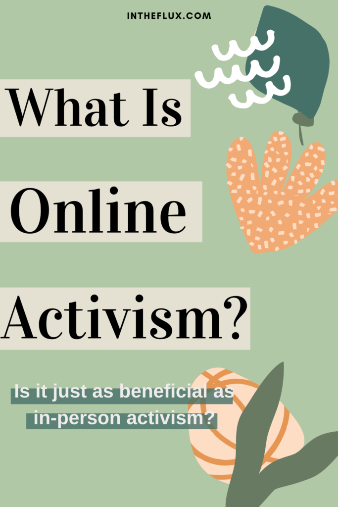 What is online activism Pinterest pin