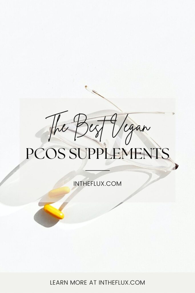 Best vegan PCOS supplements Pinterest pin